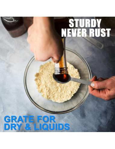 Juego de Cucharas Medidoras Acero Inoxidable Rena Chris 6PCS