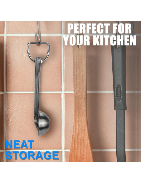 Juego de Cucharas Medidoras Acero Inoxidable Rena Chris 6PCS