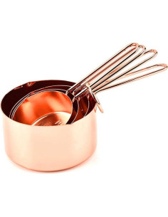 Juego de Tazas y Cucharas Medidoras Acero Inoxidable KAISHANE 2