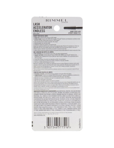 Máscara Aceleradora de Pestañas Rimmel Negro Extremo 7 g