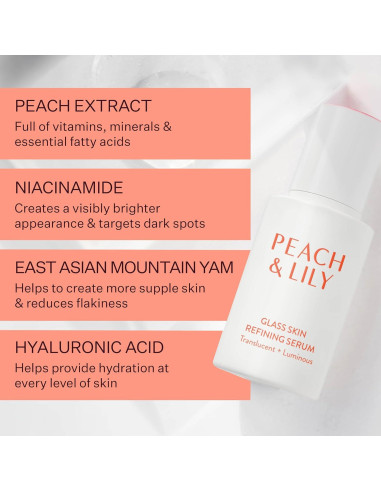 Suero Refinador de Piel de Cristal Peach & Lily 159g