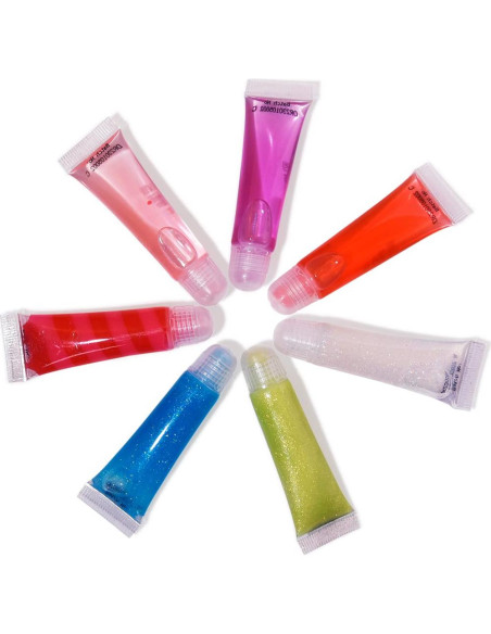 Conjunto de Brillo Labial M&U con Bolso, 7 Piezas 7,1 ml