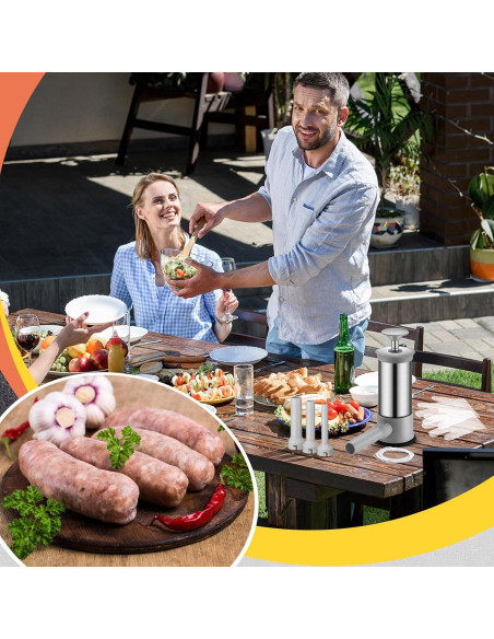 Máquina de embutir salchichas LOYIM 2.2 kg con accesorios