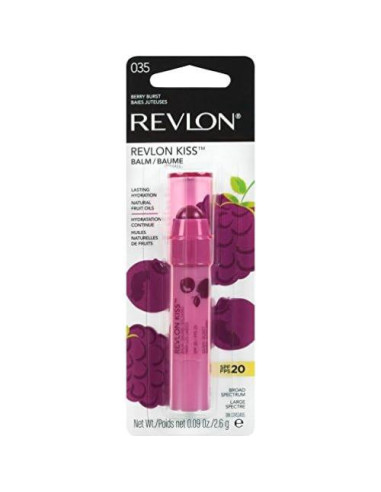 Bálsamo Labial Tinte Revlon Kiss SPF 20 2.54g Estallido de Baya
