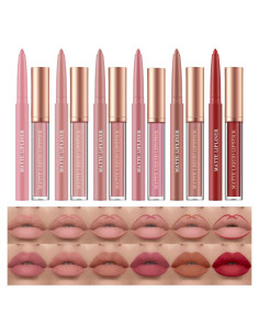 Set de 12 lápices labiales líquidos mate BestLand
