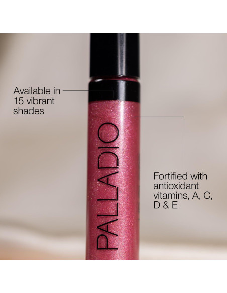 Brillo de Labios Palladio Rosa Pasión 7g Hidratante
