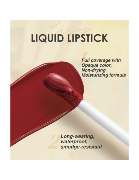 Set de 12 lápices labiales líquidos mate BestLand