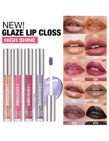 Set de Brillo de Labios LANGMANNI 6 Colores Hidratante