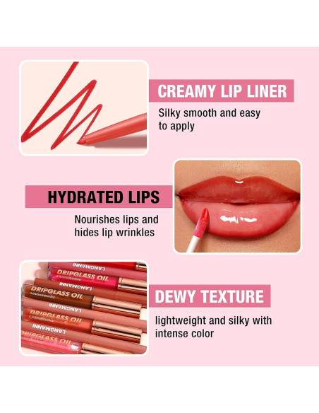 Juego de lápiz labial mate Jolilab 12 colores hidratantes Juego de lápiz labial mate Jolilab 12 colores hidratantes