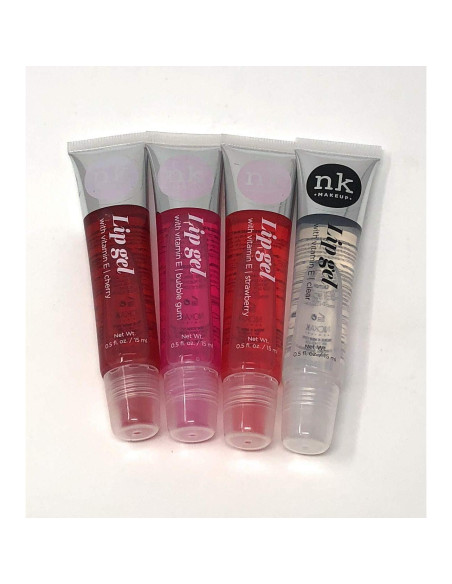 Paquete de 4 Gel Labial Nicka K Hidratante 10,92x9,40cm
