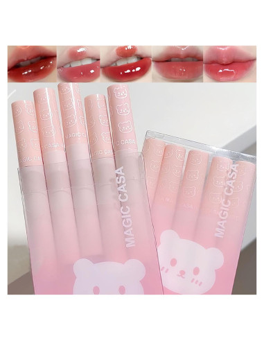 5 Piezas Tinte de Labios Hidratante Pakivs - 5 Colores