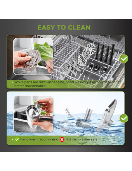 Picadora de Carne Eléctrica Flyseago 3200W 3.6kg/min Comercial