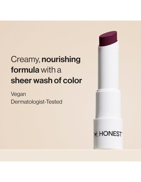 Bálsamo Labial Tinte Vegano Honest Beauty Caída de Ciruela 17.6g