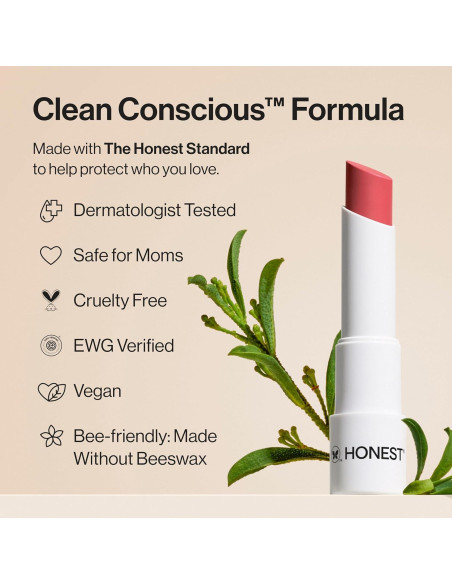 Bálsamo Labial Tinte Vegano Honest Beauty Caída de Ciruela 17.6g