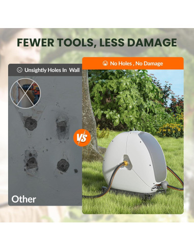 Carrete de Manguera Retráctil Giraffe Tools 1/2" x 24,99m