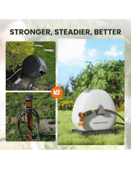 Carrete de Manguera Retráctil Giraffe Tools 1/2" x 24,99m