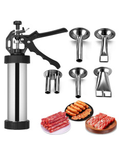Kit de Pistola de Jerky de Acero Inoxidable XDGGCSY - 5 Boquillas