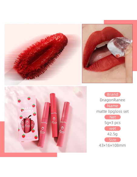 Set de 3 Labiales Mate Nude Sulily - Hidratantes y Larga Duración Set de 3 Labiales Mate Nude Sulily - Hidratantes y Larga Duración