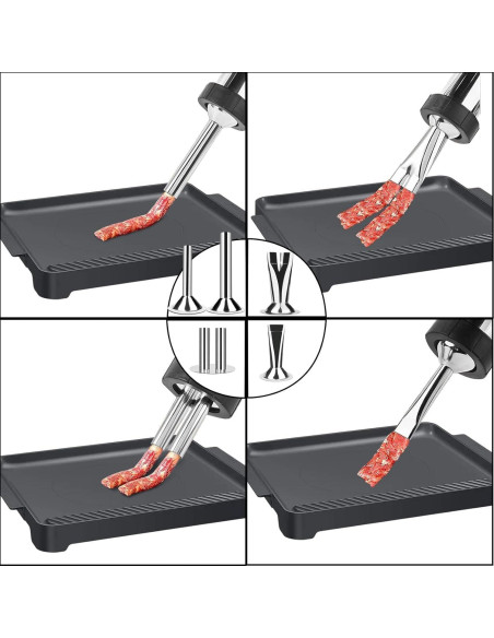 Kit de Pistola de Jerky de Acero Inoxidable XDGGCSY - 5 Boquillas