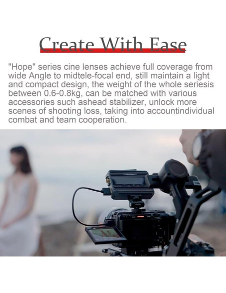 Lente de Cine 7artisans T2.1 50mm para Fuji X APS-C