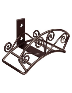 Soporte para Manguera de Jardín TomCare Montaje en Pared Bronce