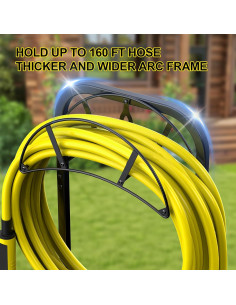 Soporte para Manguera de Jardín Suchek 150 pies Resistente 2