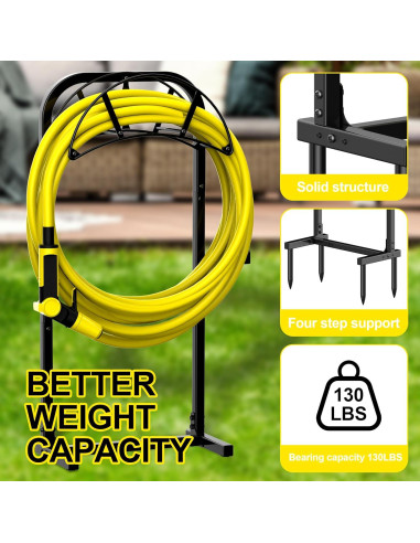 Soporte para Manguera de Jardín Suchek 150 pies Resistente