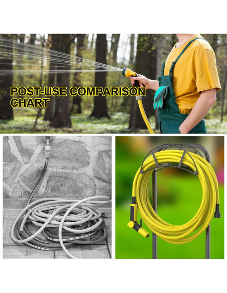 Soporte para Manguera de Jardín Suchek 150 pies Resistente
