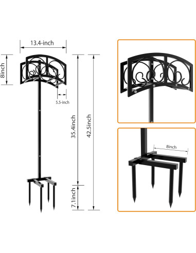 Soporte para Manguera de Jardín Fire Beauty FB100 1,99 kg