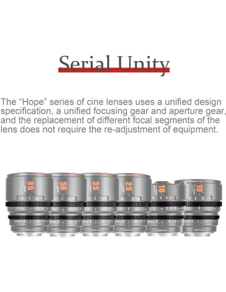 Lente de Cine 7artisans T2.1 50mm para Fuji X APS-C