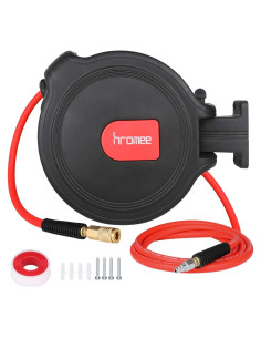 Carrete de Manguera de Aire Hromee 3/8" x 15,24 m Automático
