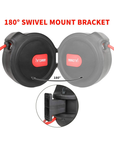 Carrete de Manguera de Aire Hromee 3/8" x 15,24 m Automático