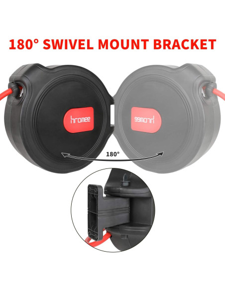 Carrete de Manguera de Aire Hromee 3/8" x 15,24 m Automático