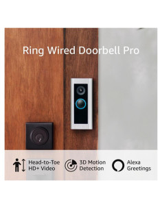 Timbre de Video Pro con Cable Ring Pro 2 HD+ 1536p