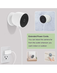 Cable de carga 10 m iMahDirect para Google Nest Cam 2