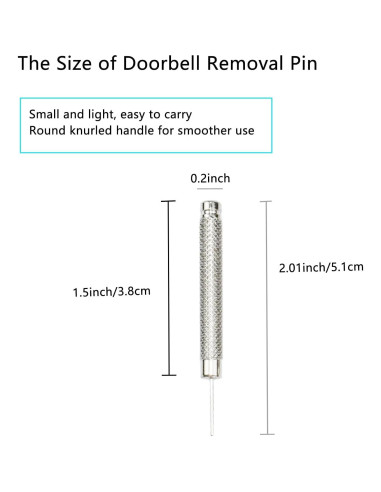 5 Pines de Remoción de Timbre TEKCAM Compatible Blink Arlo Eufy Nest