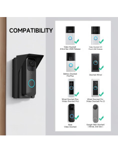 Soporte Ajustable para Timbre Blink y Nest - Negro 2