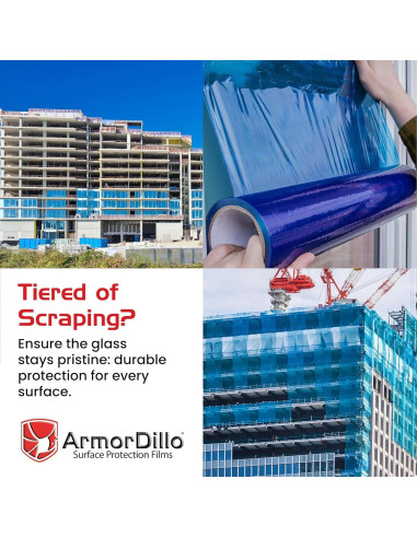 Film Protector de Ventana ArmorDillo Azul 30,48x60,96m UV 45días