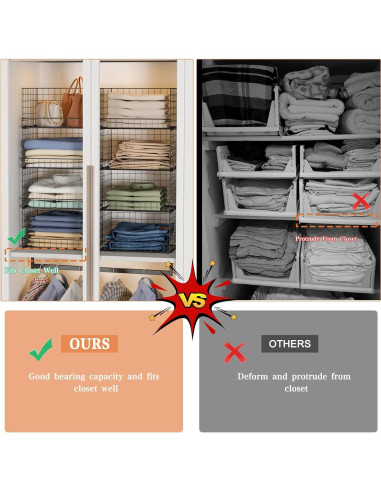 Organizador de Closet Apilable Yociyoga 4 Niveles 30x40x80cm