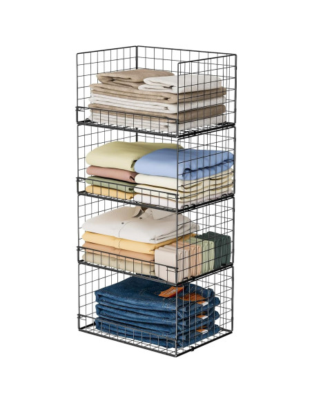 Organizador de Closet Apilable Yociyoga 4 Niveles 30x40x80cm Organizador de Closet Apilable Yociyoga 4 Niveles 30x40x80cm