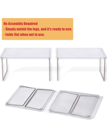 Organizador de despensa IVYHOME apilable 2 paquetes 30x25cm