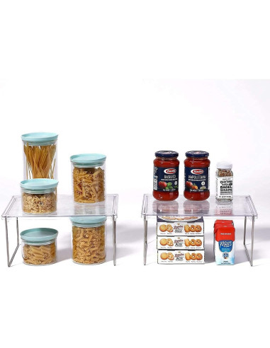 Organizador de despensa IVYHOME apilable 2 paquetes 30x25cm