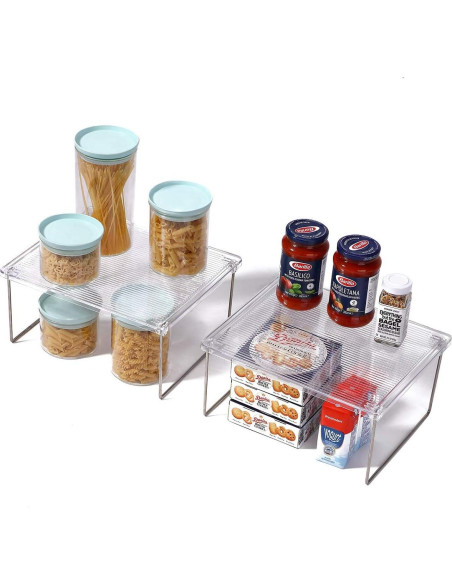 Organizador de despensa IVYHOME apilable 2 paquetes 30x25cm