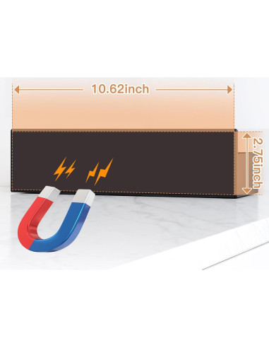 Estante Magnético para Especias Mystozer Negro 4 Paquete