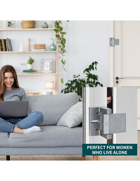 Cerradura de Puerta Reforzada JIADAXIN Aluminio 0.15 kg