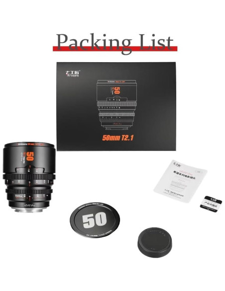 Lente de Cine 7artisans T2.1 50mm para Fuji X APS-C