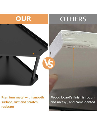 Organizador de baño Jesginboo 2 niveles negro compacto