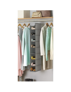 Estante Colgante para Zapatos Whitmor 8 Secciones Gris 2