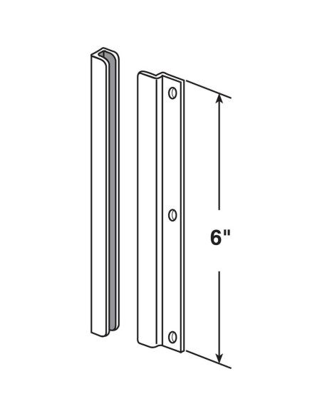 Placa de Refuerzo de Cerradura Prime-Line U 9512 15,24 cm