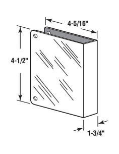 Placa de Refuerzo de Cerradura Prime-Line MP9492 Acero Inoxidable 2